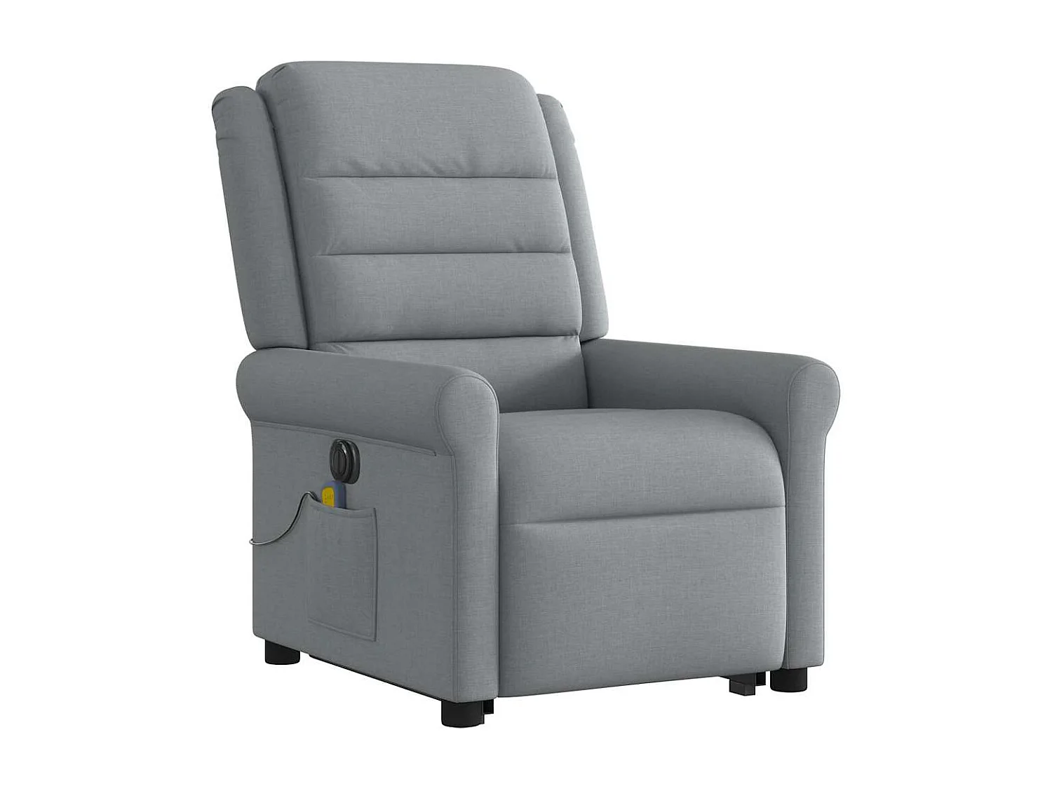 Fauteuil inclinable électrique-Chaise de relax-Fauteuil de Massage Gris clair Tissu SHL2077