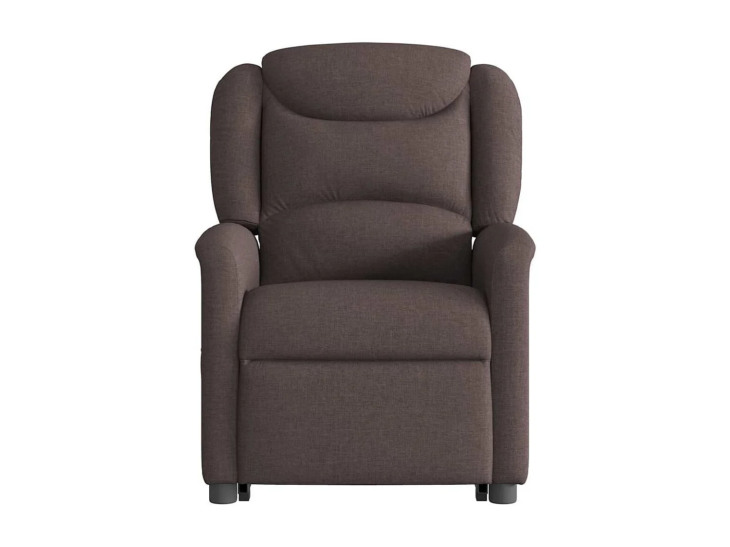 Fauteuil inclinable-Chaise de relax-Fauteuil de Massage Marron foncé Tissu SHL2899