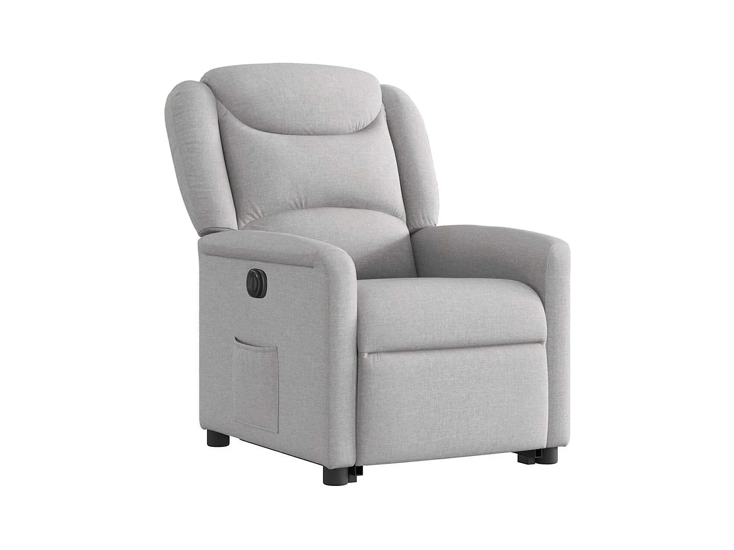Silla de relax | Sillón eléctrico reclinable elevable de tela gris nube SHL4685