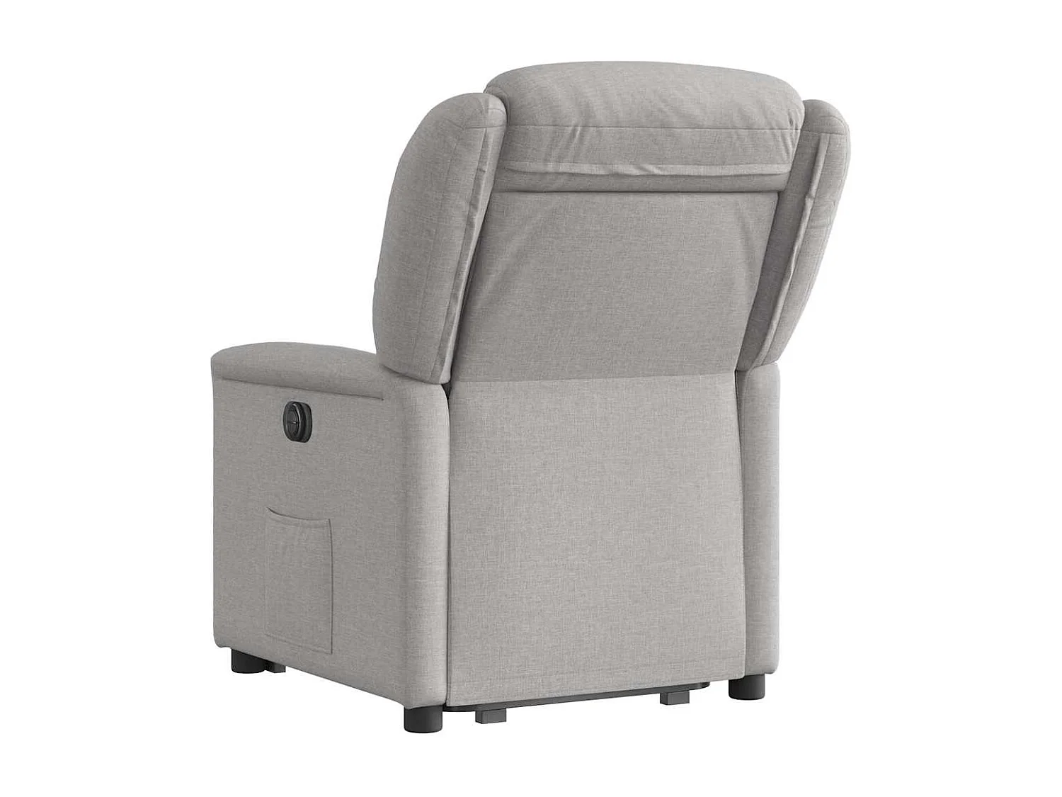 Silla de relax | Sillón eléctrico reclinable elevable de tela gris nube SHL4685