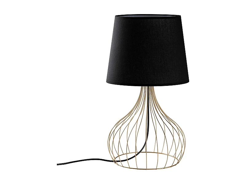 Lampe à poser en métal et tissu Telis