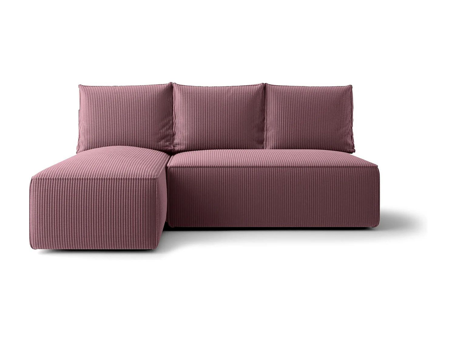 ECKSOFA mit Schlaffunktion SAVIO MINI Poso 130 Violett Links L-Form Sofa mit Stauraum Bettkasten Wohnzimmersofa Couch Sofa Bettsofa Bettkasten Bettcouch