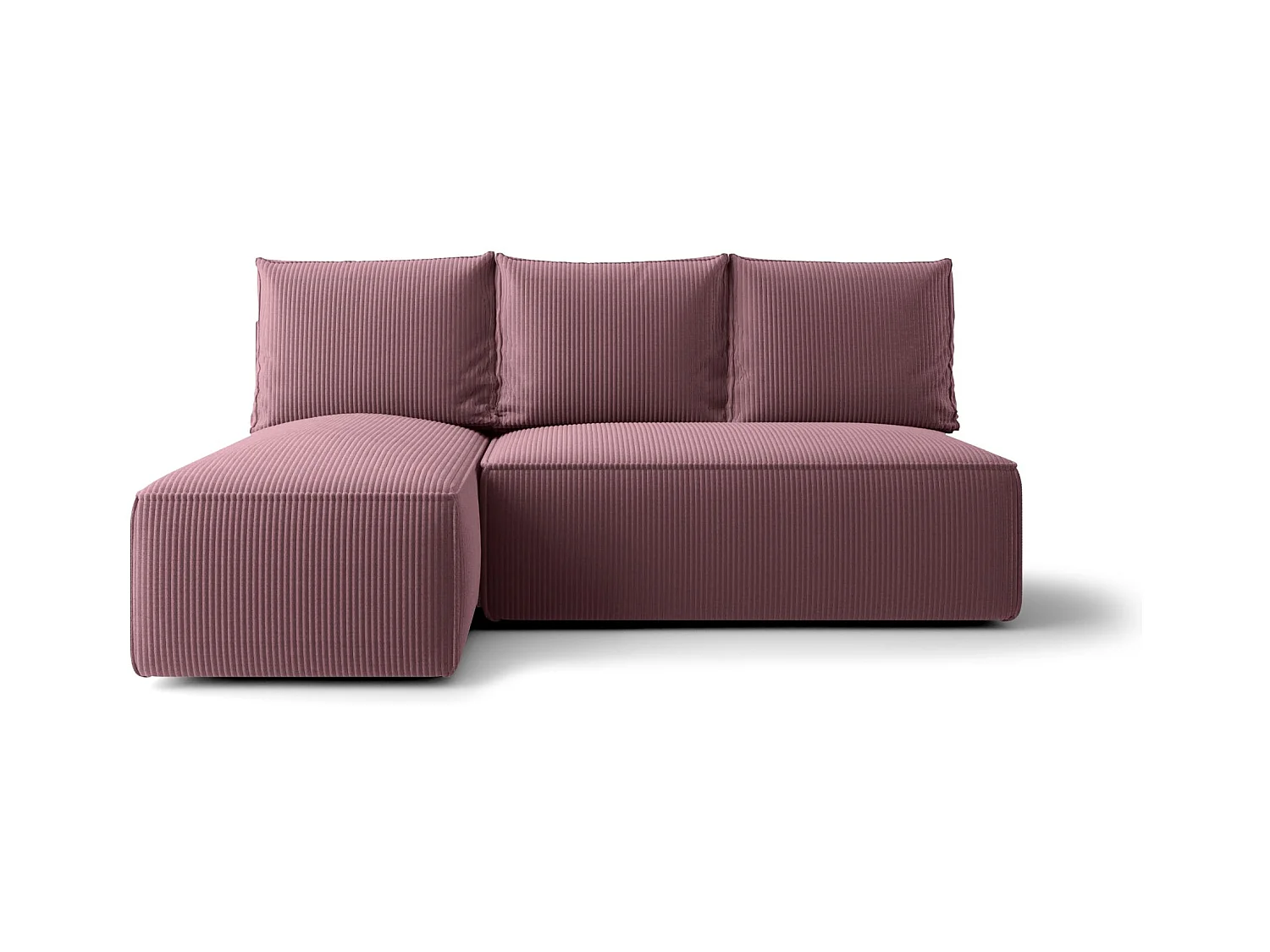 ECKSOFA mit Schlaffunktion SAVIO MINI Poso 130 Violett Links L-Form Sofa mit Stauraum Bettkasten Wohnzimmersofa Couch Sofa Bettsofa Bettkasten Bettcouch