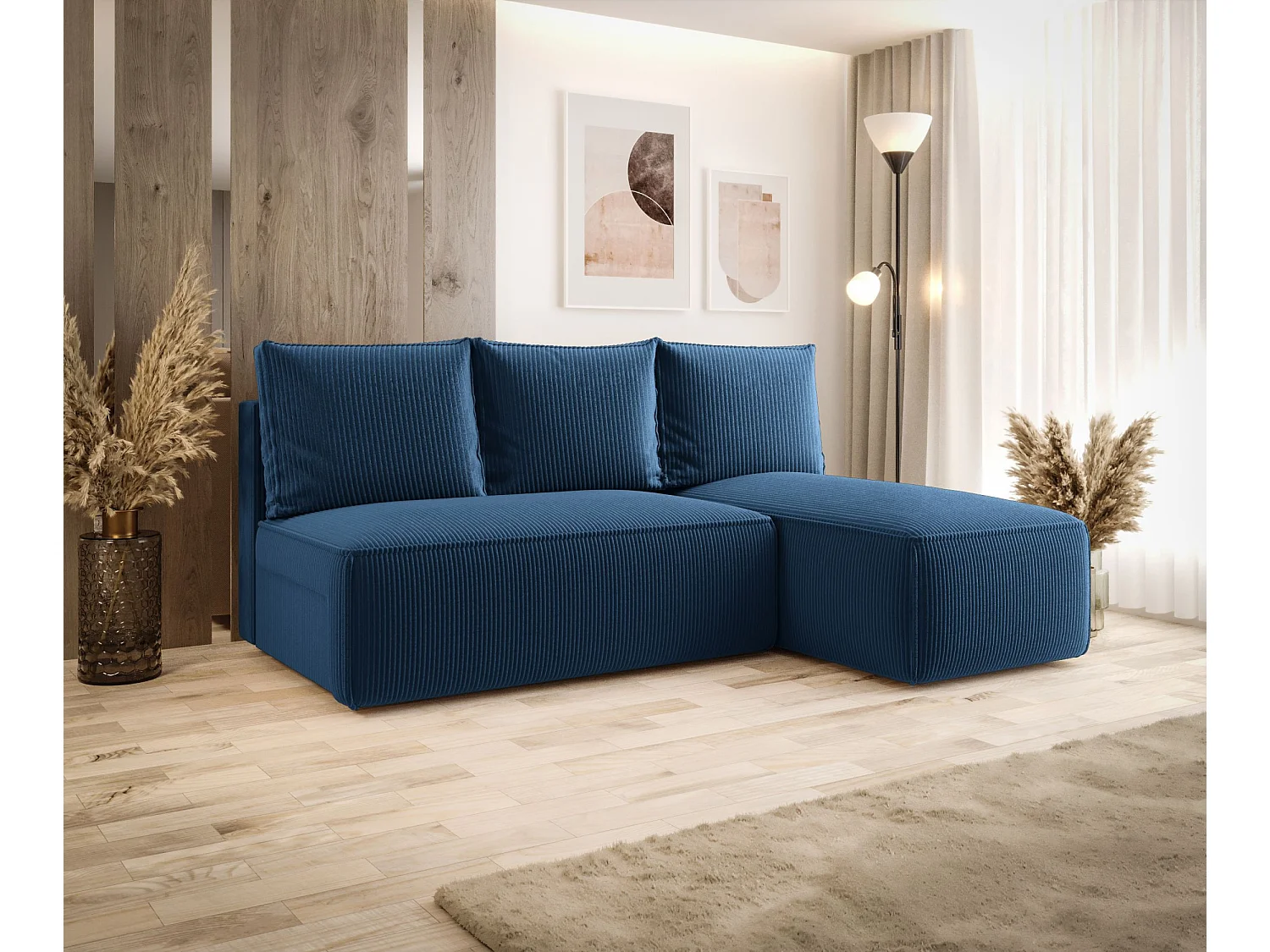 ECKSOFA mit Schlaffunktion SAVIO MINI Poso 05 DunkelblauRechts L-Form Sofa mit Stauraum Bettkasten Wohnzimmersofa Couch Sofa Bettsofa Bettkasten Bettcouch