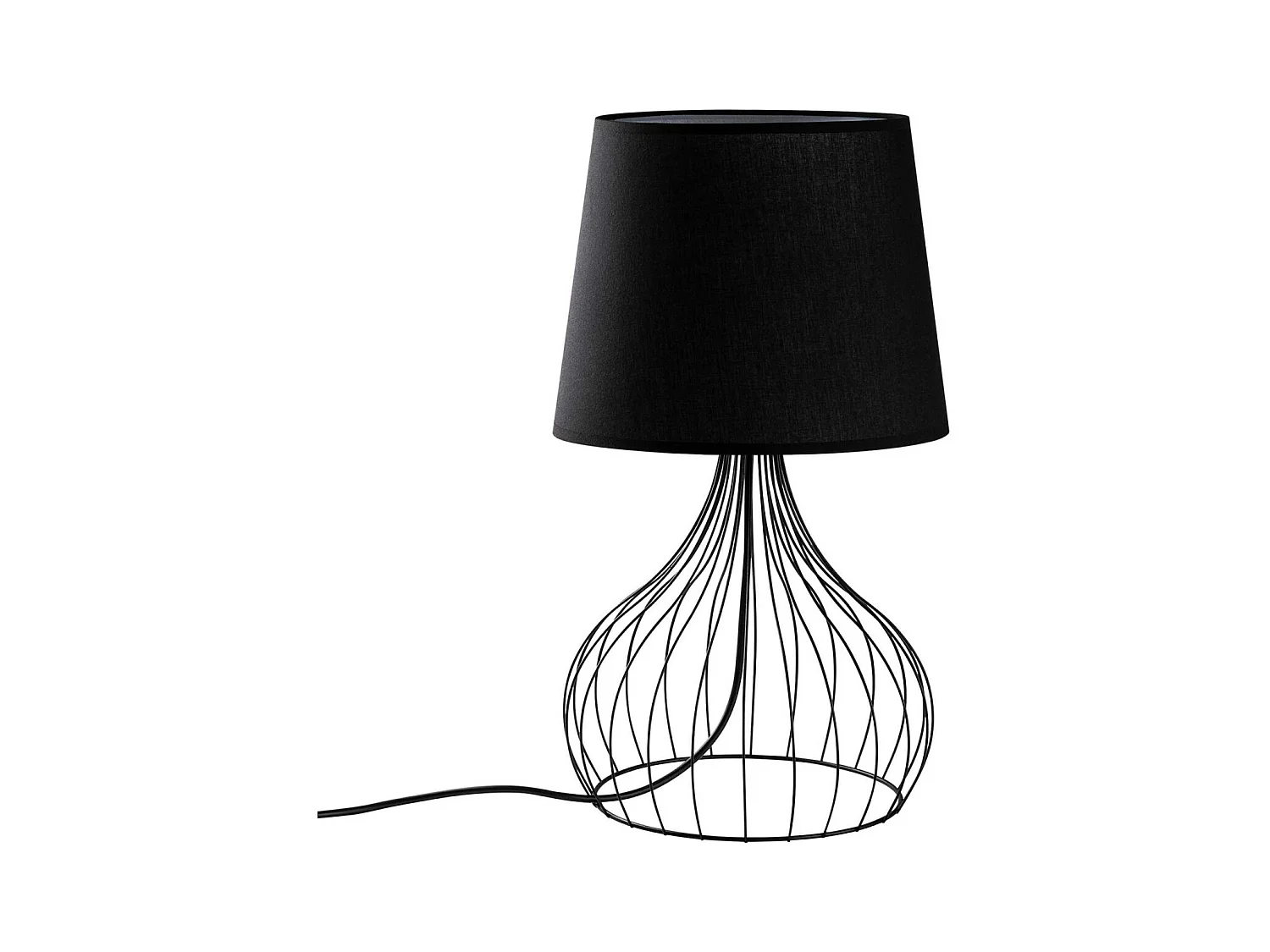 Lampe à poser en métal et tissu Telis