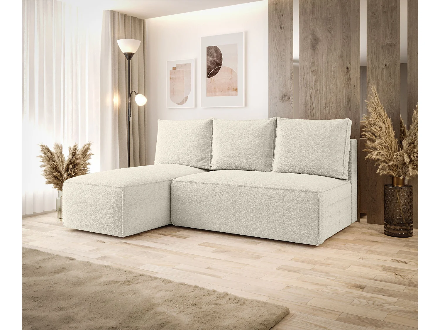 ECKSOFA mit Schlaffunktion SAVIO MINI Quelle 03 Links L-Form Sofa mit Stauraum Bettkasten Wohnzimmersofa Couch Sofa Bettsofa Bettkasten Bettcouch