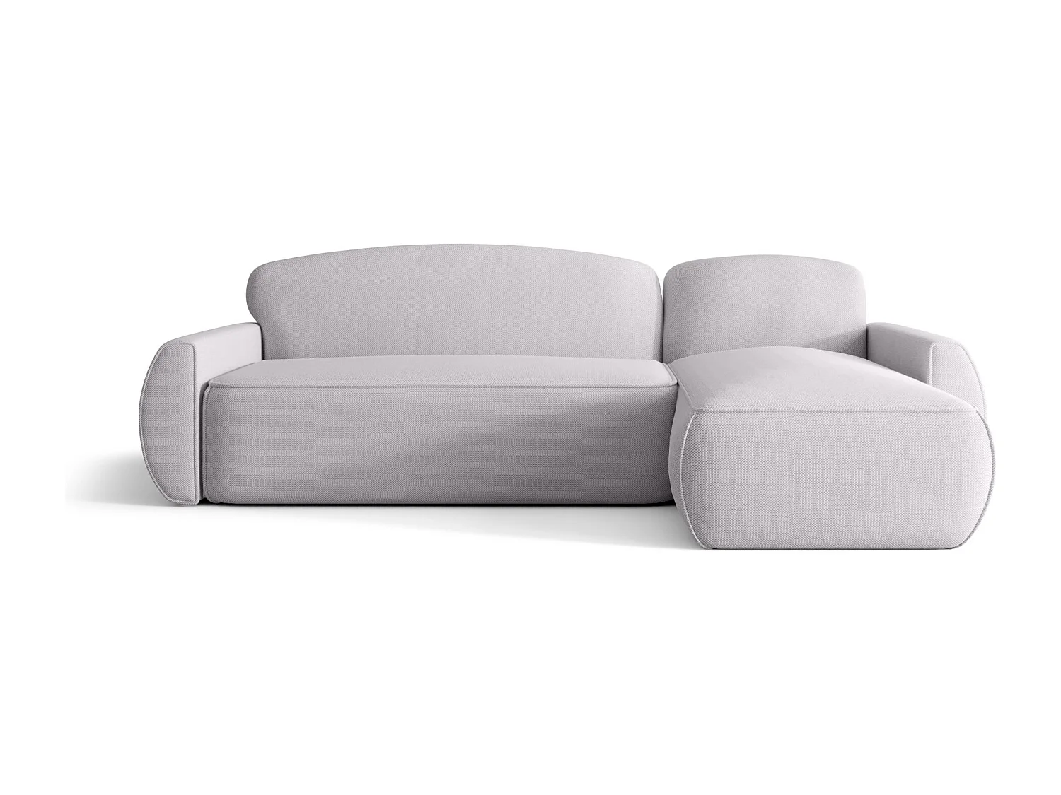 ECKSOFA mit Schlaffunktion LUCAS Curio 80 Hellgrau Rechts L-Form Sofa mit Stauraum Bettkasten Wohnzimmersofa Couch Sofa Bettsofa Bettkasten Bettcouch
