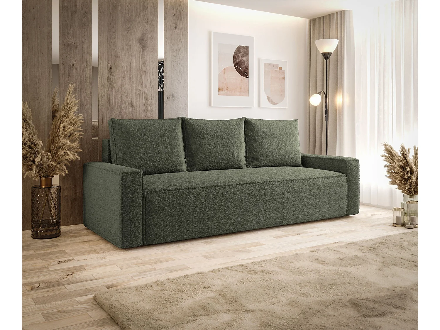 SOFA SAVIO Quelle 37 Dunkelgrün mit Stauraum Bettkasten Wohnzimmersofa Couch Sofa Bettsofa Bettkasten Bettcouch
