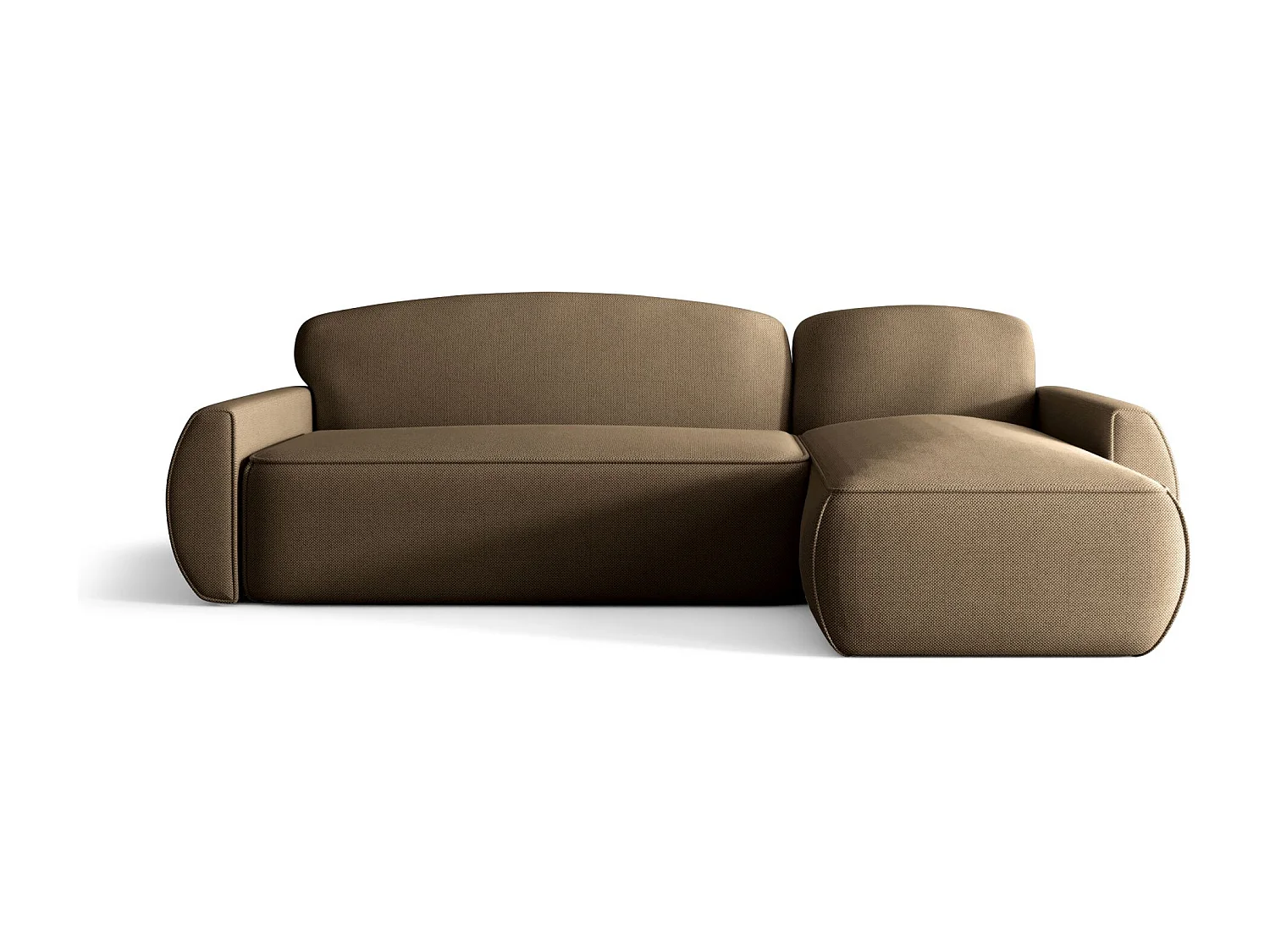 ECKSOFA mit Schlaffunktion LUCAS Curio 20 Braun Rechts L-Form Sofa mit Stauraum Bettkasten Wohnzimmersofa Couch Sofa Bettsofa Bettkasten Bettcouch