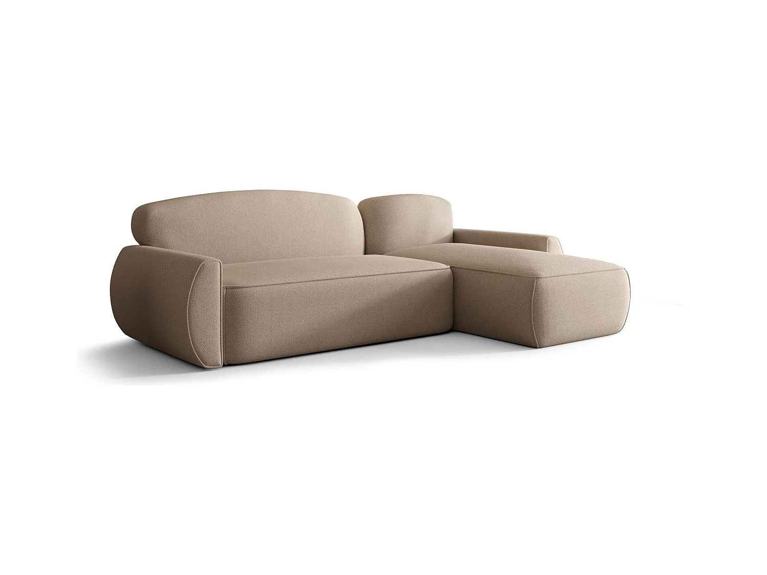 ECKSOFA mit Schlaffunktion LUCAS Curio 15 Beige Rechts L-Form Sofa mit Stauraum Bettkasten Wohnzimmersofa Couch Sofa Bettsofa Bettkasten Bettcouch
