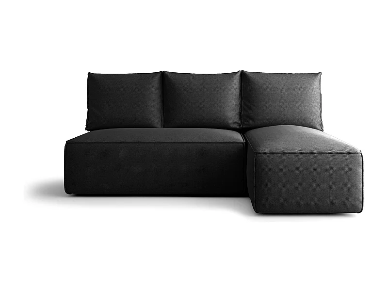 ECKSOFA mit Schlaffunktion SAVIO MINI Curio 97 Dunkelgrau Rechts L-Form Sofa mit Stauraum Bettkasten Wohnzimmersofa Couch Sofa Bettsofa Bettkasten Bettcouch