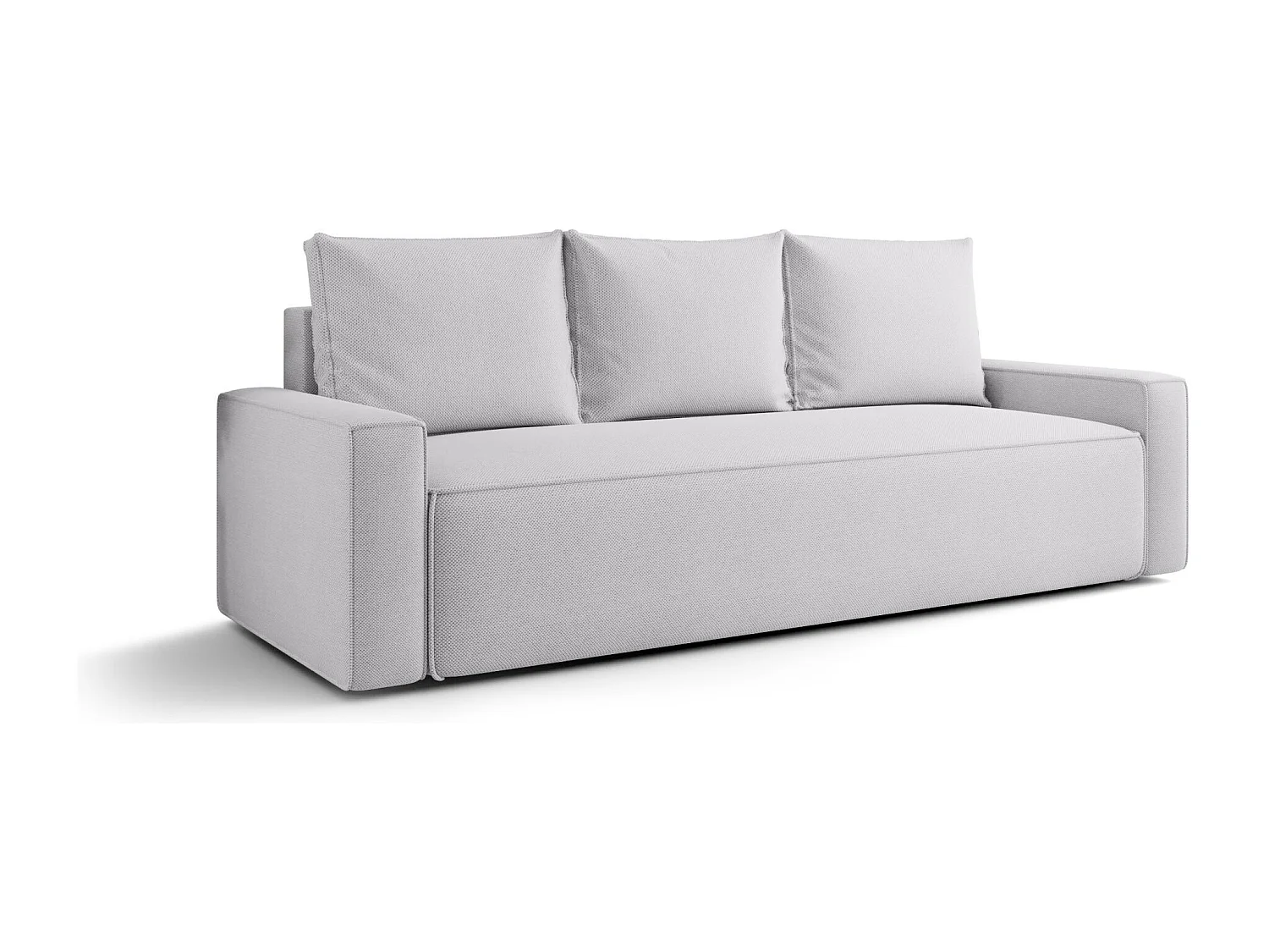 SOFA SAVIO Curio 80 Hellgrau mit Stauraum Bettkasten Wohnzimmersofa Couch Sofa Bettsofa Bettkasten Bettcouch
