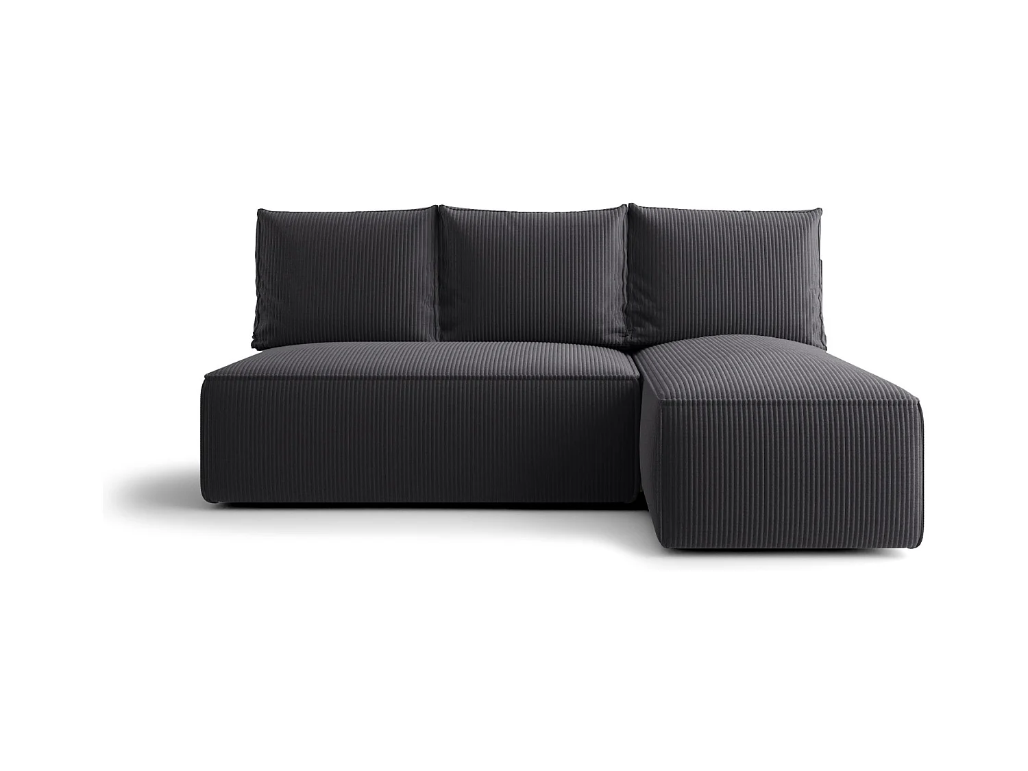 Hoekbank met slaapfunctie SAVIO MINI Poso 34 grijs rechts L-vormige bank met opbergruimte woonkamerbank, slaapbank, bank met opbergruimte