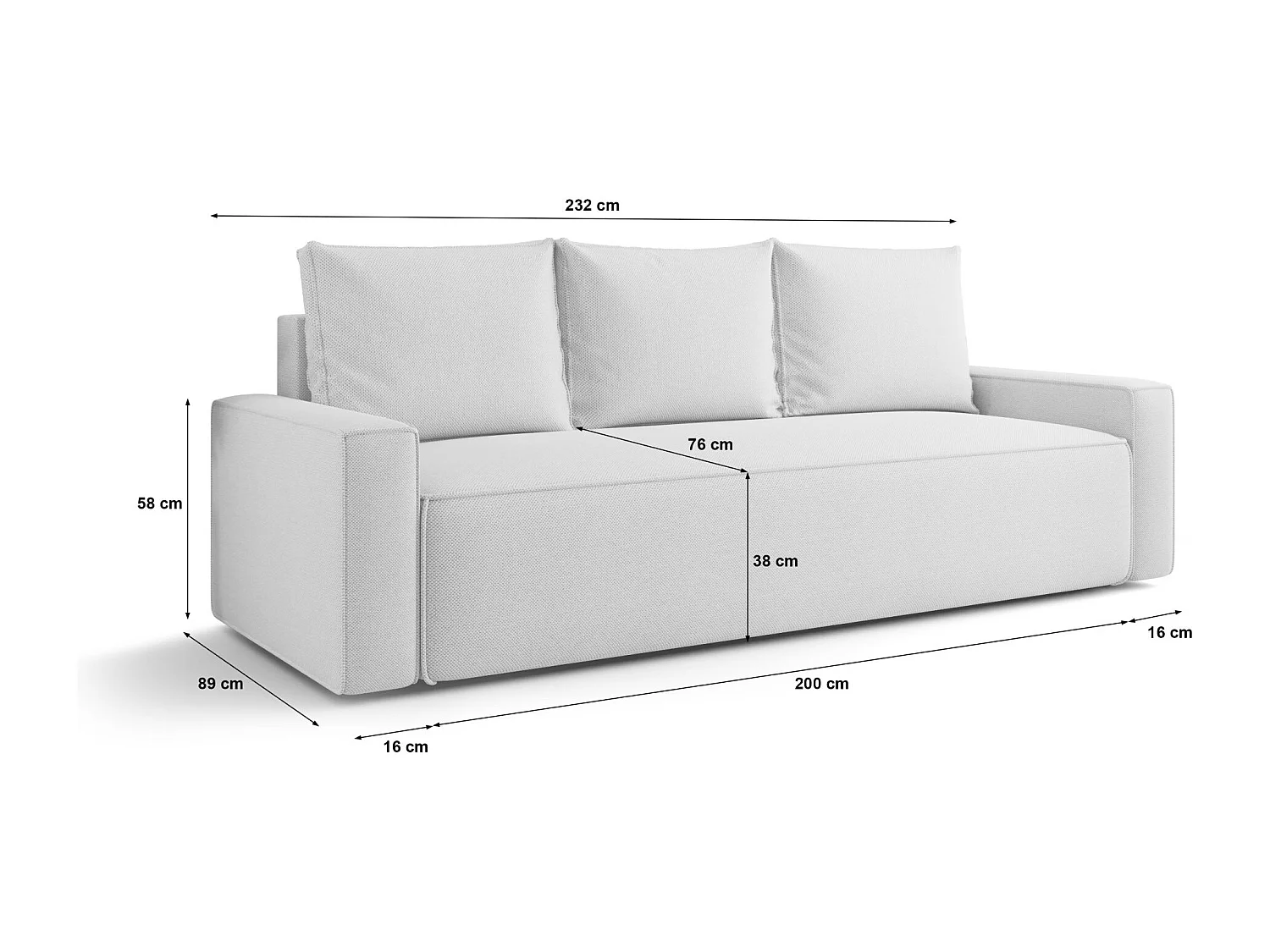 SOFA SAVIO Quelle 03 Beige mit Stauraum Bettkasten Wohnzimmersofa Couch Sofa Bettsofa Bettkasten Bettcouch