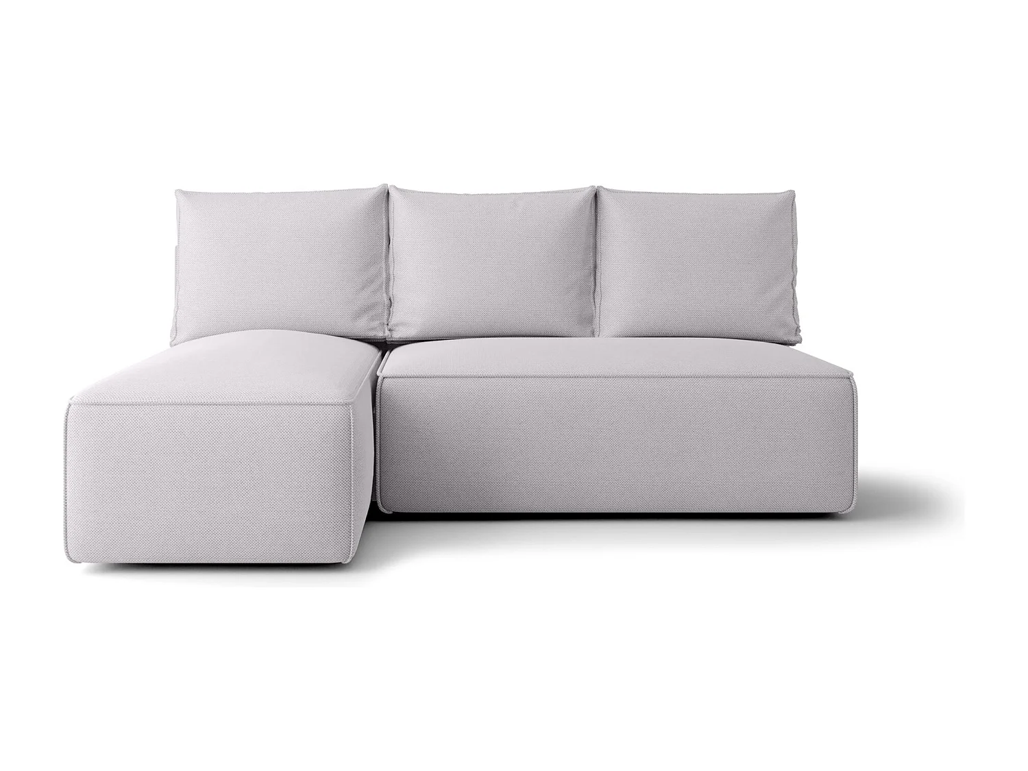 ECKSOFA mit Schlaffunktion SAVIO MINI Curio 80 Hellgrau Links L-Form Sofa mit Stauraum Bettkasten Wohnzimmersofa Couch Sofa Bettsofa Bettkasten Bettcouch