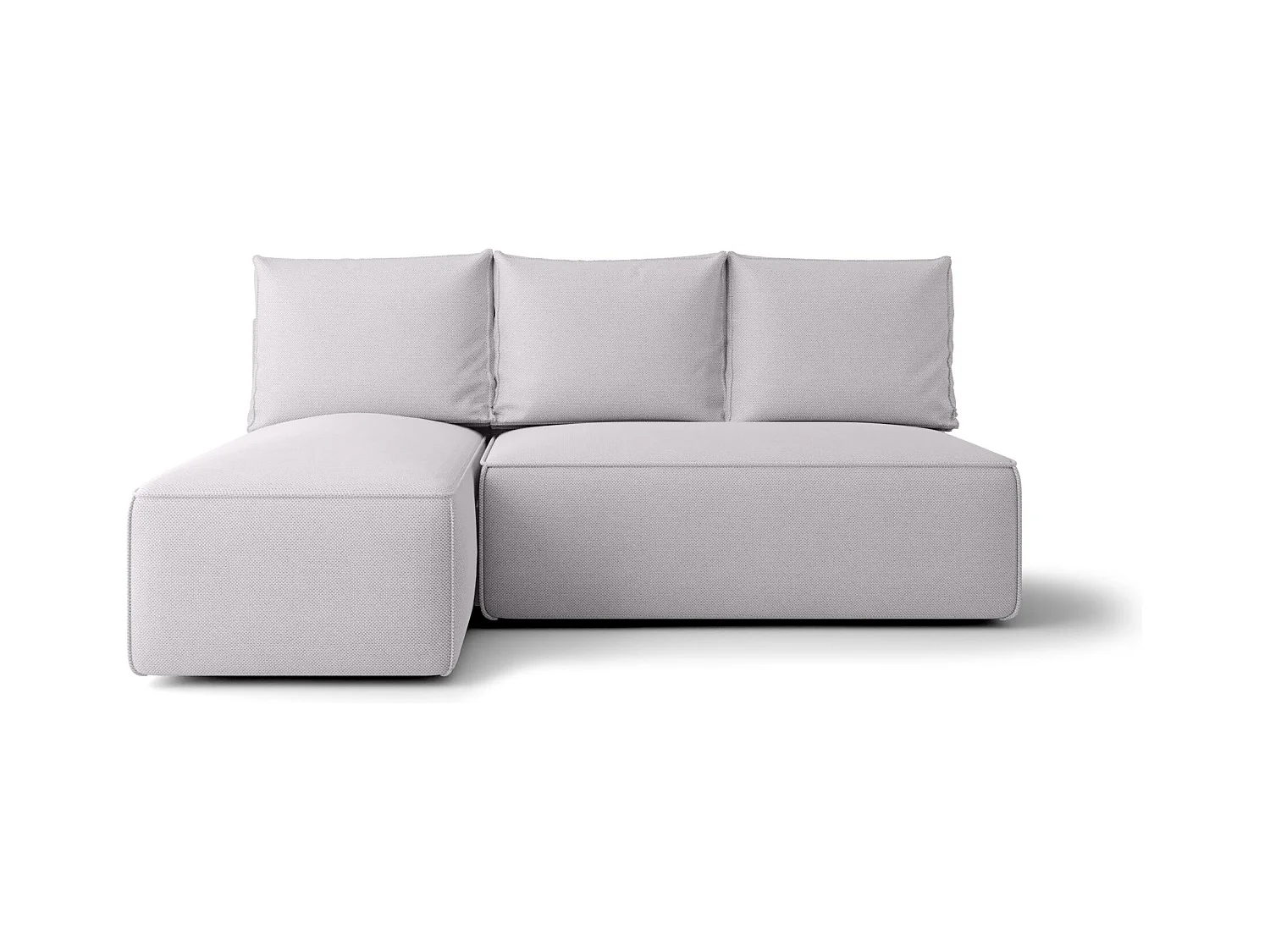 ECKSOFA mit Schlaffunktion SAVIO MINI Curio 80 Hellgrau Links L-Form Sofa mit Stauraum Bettkasten Wohnzimmersofa Couch Sofa Bettsofa Bettkasten Bettcouch
