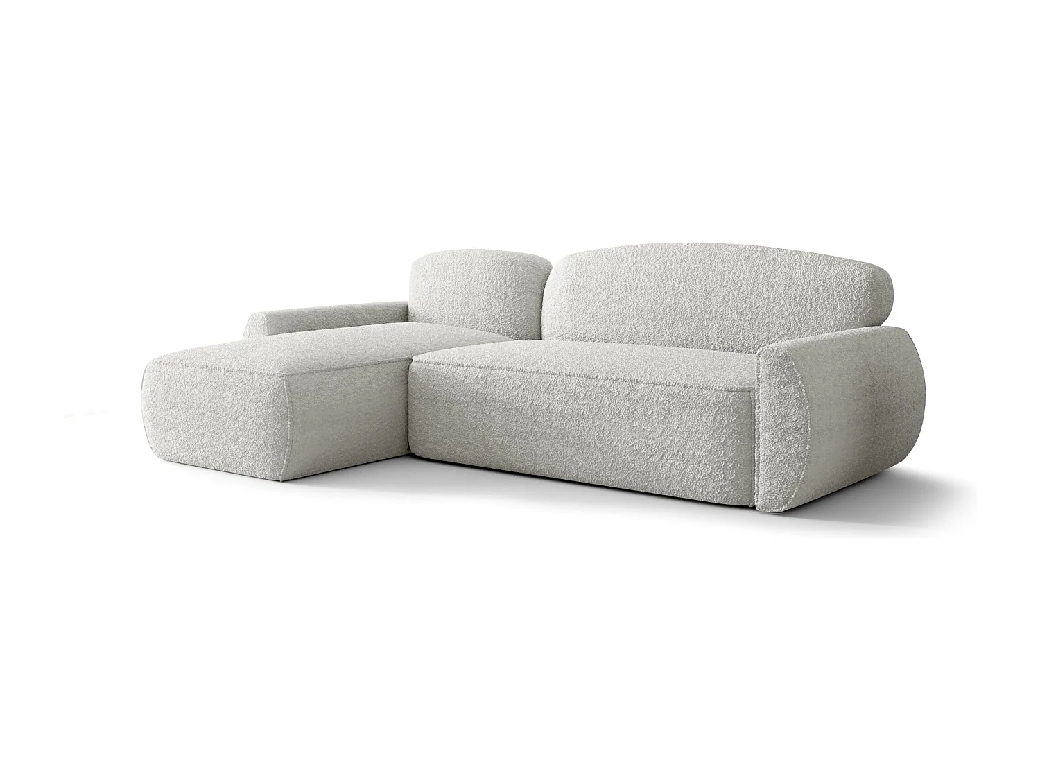 ECKSOFA mit Schlaffunktion LUCAS Quelle 01 Weiß Links L-Form Sofa mit Stauraum Bettkasten Wohnzimmersofa Couch Sofa Bettsofa Bettkasten Bettcouch