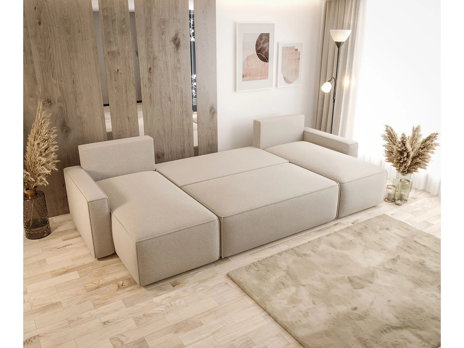 ECKSOFA mit Schlaffunktion SAVIO U Quelle 06 U-Form Sofa mit Stauraum Bettkasten Wohnzimmersofa Couch Sofa Bettsofa Bettkasten Bettcouch