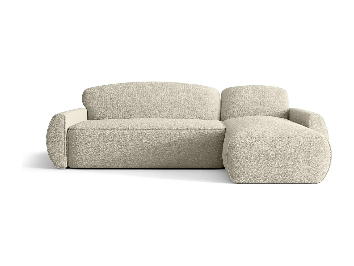 ECKSOFA mit Schlaffunktion LUCAS Quelle 03 Beige Rechts L-Form Sofa mit Stauraum Bettkasten Wohnzimmersofa Couch Sofa Bettsofa Bettkasten Bettcouch