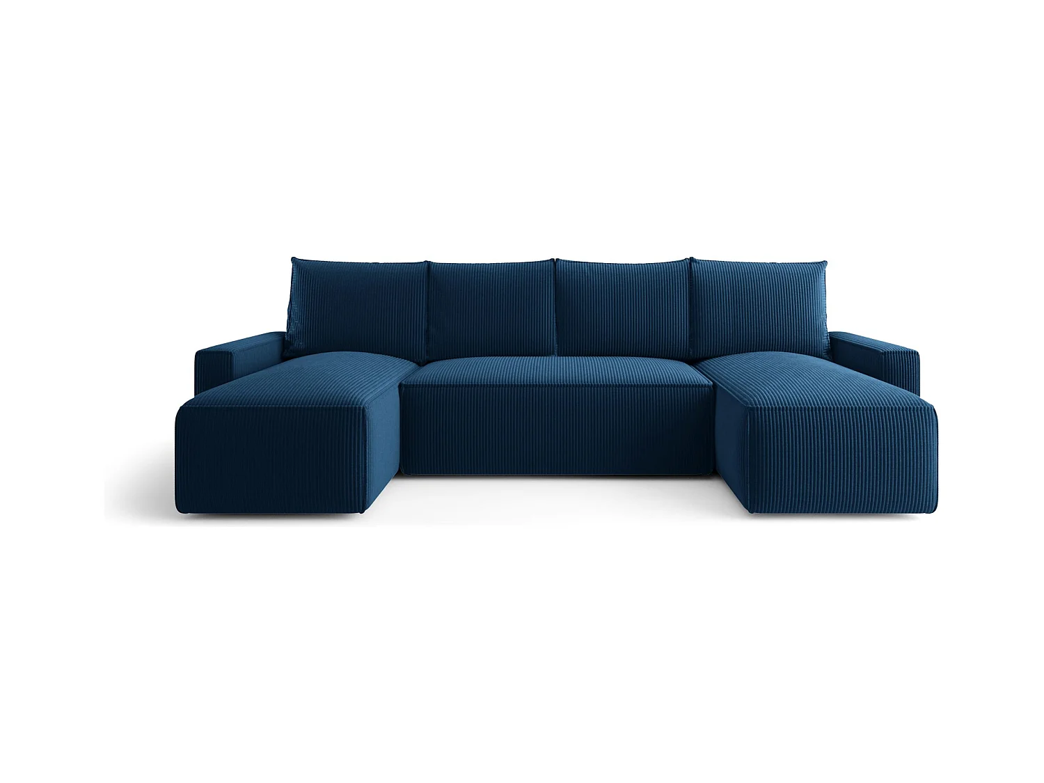 ECKSOFA mit Schlaffunktion SAVIO U Poso 05 Dunkelblau U-Form Sofa mit Stauraum Bettkasten Wohnzimmersofa Couch Sofa Bettsofa Bettkasten Bettcouch