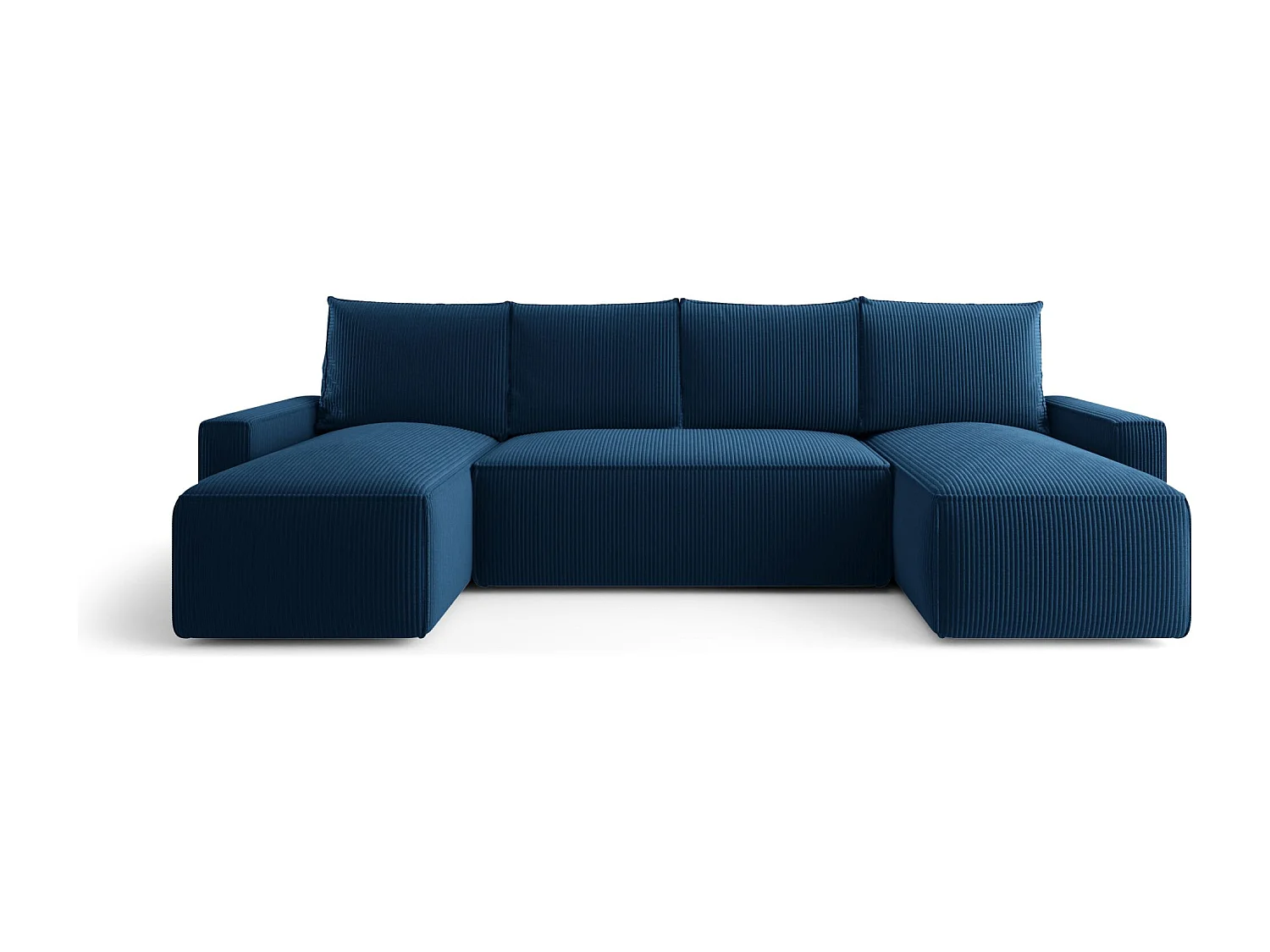 ECKSOFA mit Schlaffunktion SAVIO U Poso 05 Dunkelblau U-Form Sofa mit Stauraum Bettkasten Wohnzimmersofa Couch Sofa Bettsofa Bettkasten Bettcouch