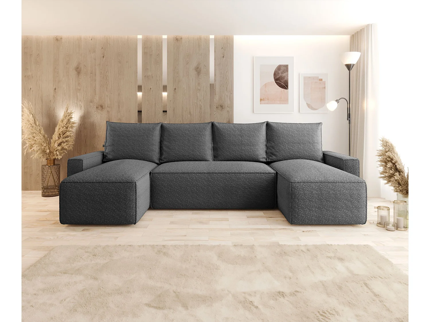 ECKSOFA mit Schlaffunktion SAVIO U Quelle 92 U-Form Sofa mit Stauraum Bettkasten Wohnzimmersofa Couch Sofa Bettsofa Bettkasten Bettcouch