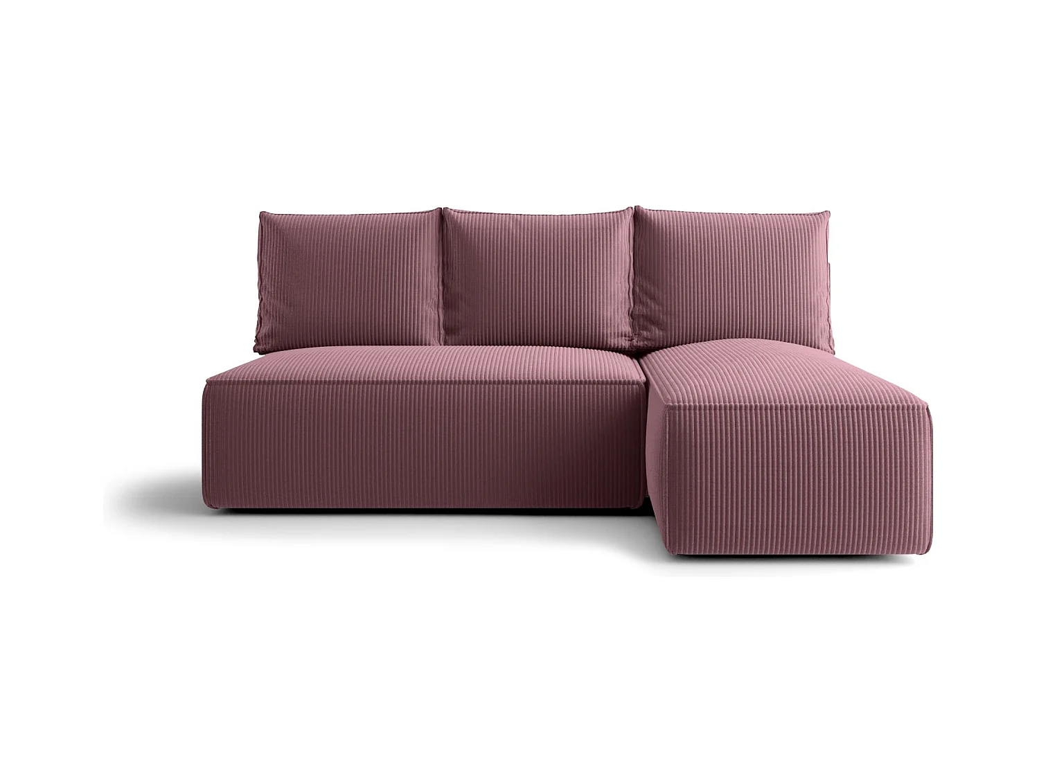 ECKSOFA mit Schlaffunktion SAVIO MINI Poso 130 Violett Rechts L-Form Sofa mit Stauraum Bettkasten Wohnzimmersofa Couch Sofa Bettsofa Bettkasten Bettcouch