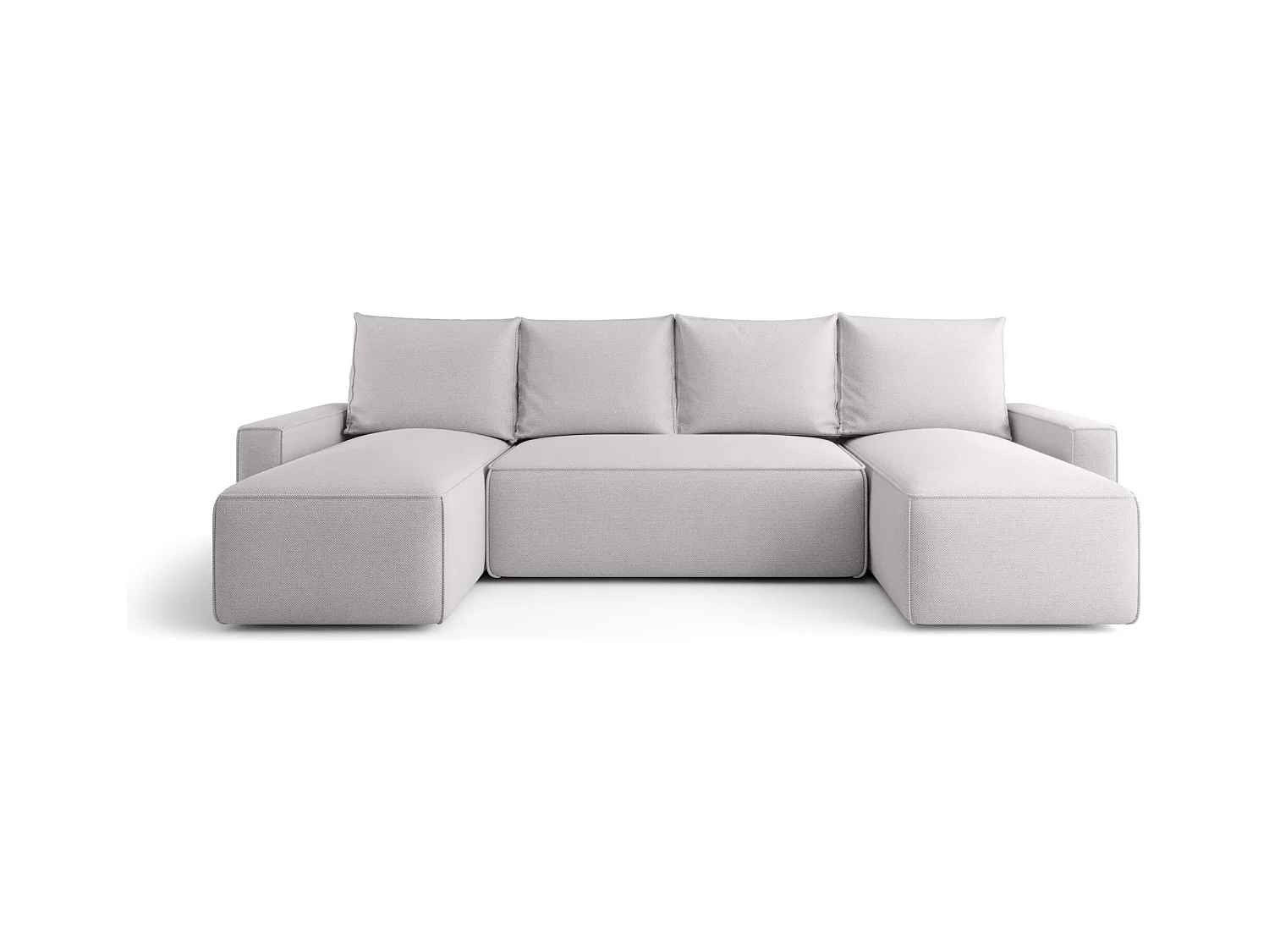 ECKSOFA mit Schlaffunktion SAVIO U Curio 80 Hellgrau U-Form Sofa mit Stauraum Bettkasten Wohnzimmersofa Couch Sofa Bettsofa Bettkasten Bettcouch
