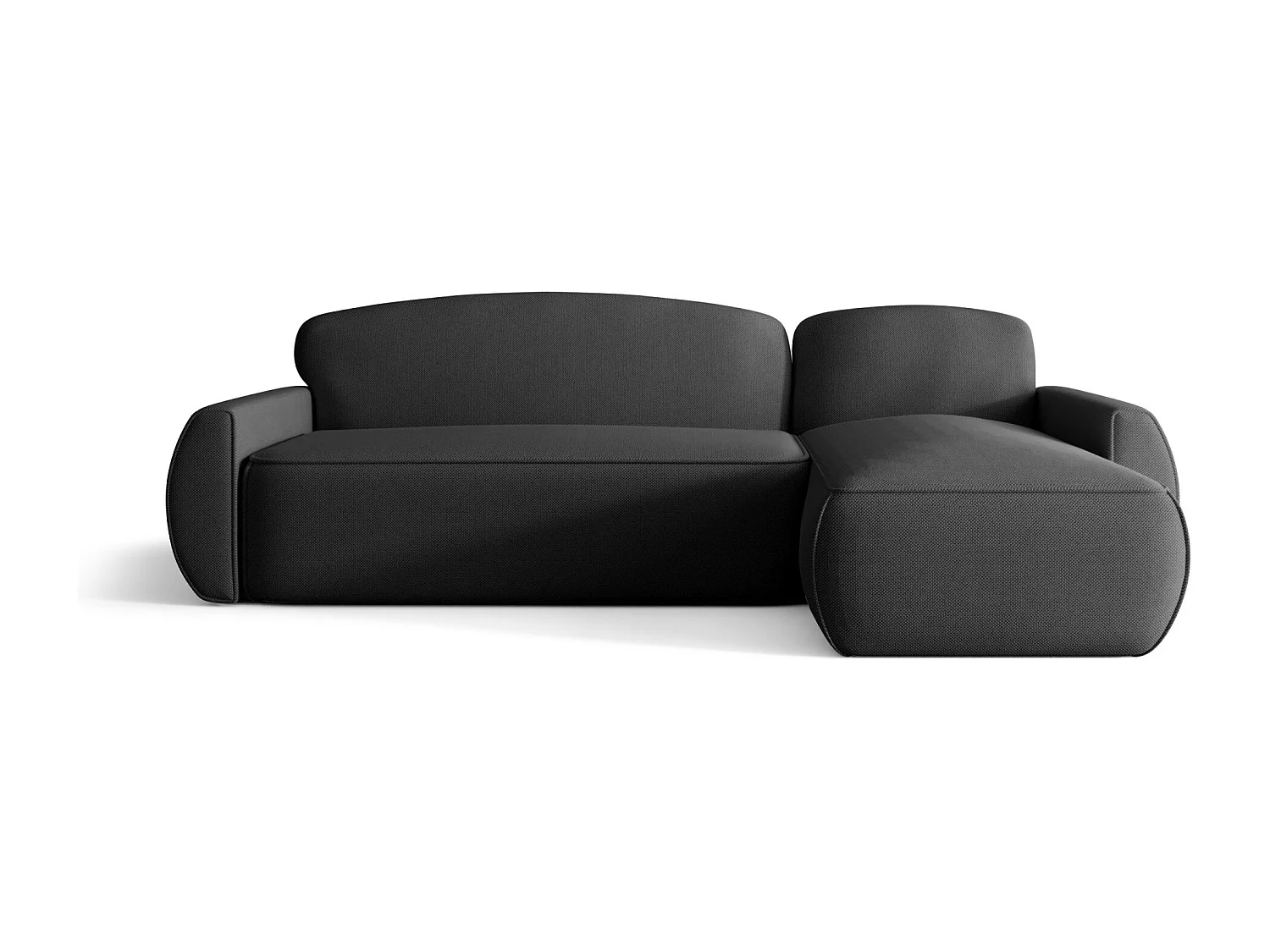 Hoekbank met slaapfunctie LUCAS Curio 97 donkergrijs rechts L-vormige bank met opbergruimte woonkamerbank, slaapbank, bank met opbergruimte