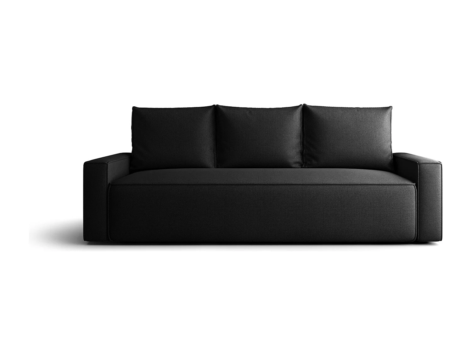 Sofa SAVIO Curio 99 czarny z pojemnikiem na pościel sofa do salonu, sofa rozkładana, sofa z pojemnikiem
