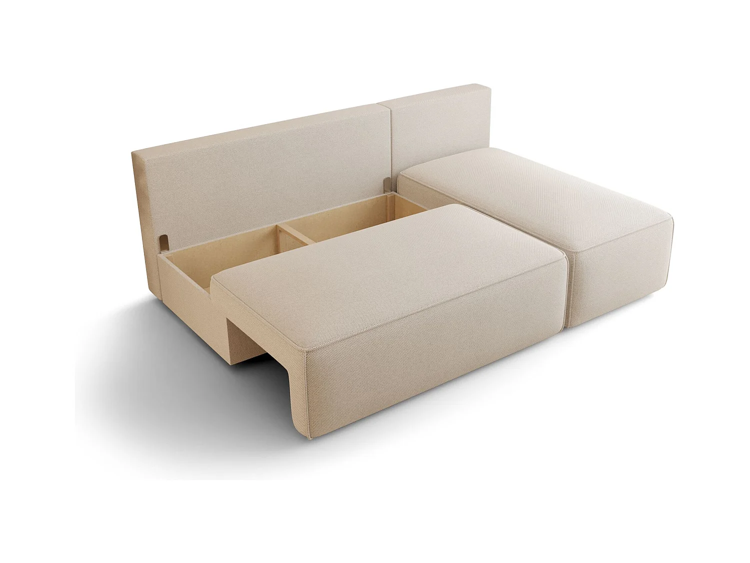 ECKSOFA mit Schlaffunktion SAVIO MINI Poso 06 Braun Rechts L-Form Sofa mit Stauraum Bettkasten Wohnzimmersofa Couch Sofa Bettsofa Bettkasten Bettcouch