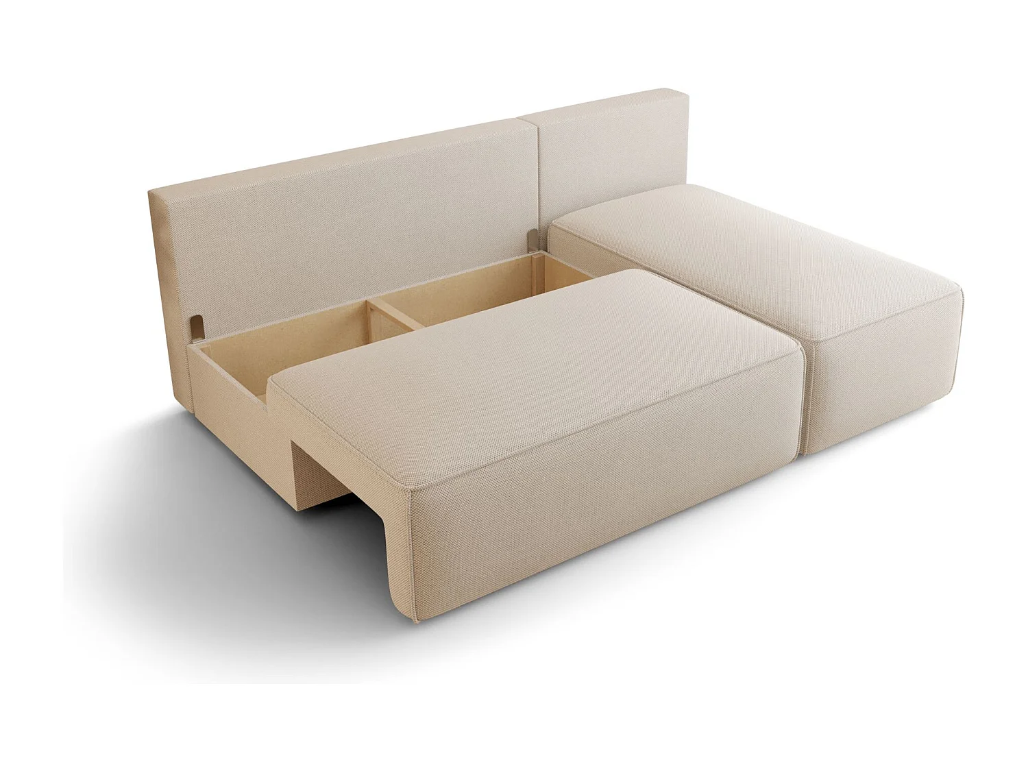 ECKSOFA mit Schlaffunktion SAVIO MINI Poso 06 Braun Rechts L-Form Sofa mit Stauraum Bettkasten Wohnzimmersofa Couch Sofa Bettsofa Bettkasten Bettcouch