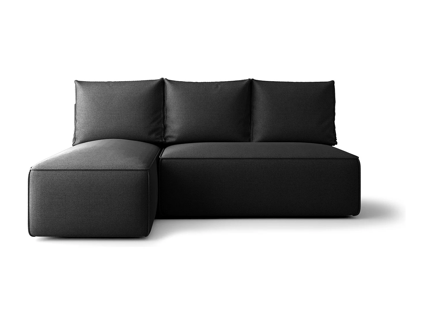 ECKSOFA mit Schlaffunktion SAVIO MINI Curio 97 Dunkelgrau Links L-Form Sofa mit Stauraum Bettkasten Wohnzimmersofa Couch Sofa Bettsofa Bettkasten Bettcouch