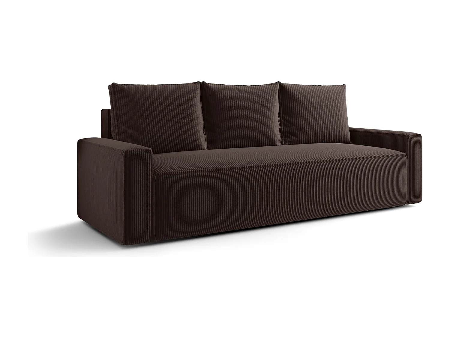 SOFA SAVIO Poso 06 Braun mit Stauraum Bettkasten Wohnzimmersofa Couch Sofa Bettsofa Bettkasten Bettcouch