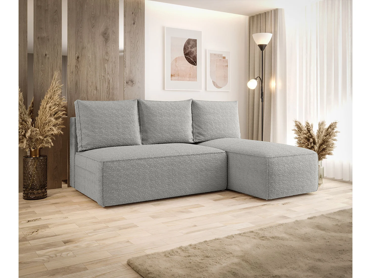 Narożnik z funkcją spania SAVIO MINI Quelle 83 prawy sofa w kształcie L z pojemnikiem na pościel sofa do salonu, sofa rozkładana, sofa z pojemnikiem