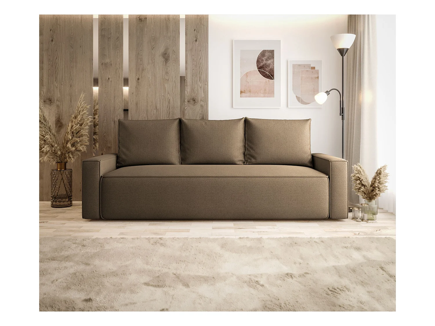 SOFA SAVIO Curio 20 Braun mit Stauraum Bettkasten Wohnzimmersofa Couch Sofa Bettsofa Bettkasten Bettcouch
