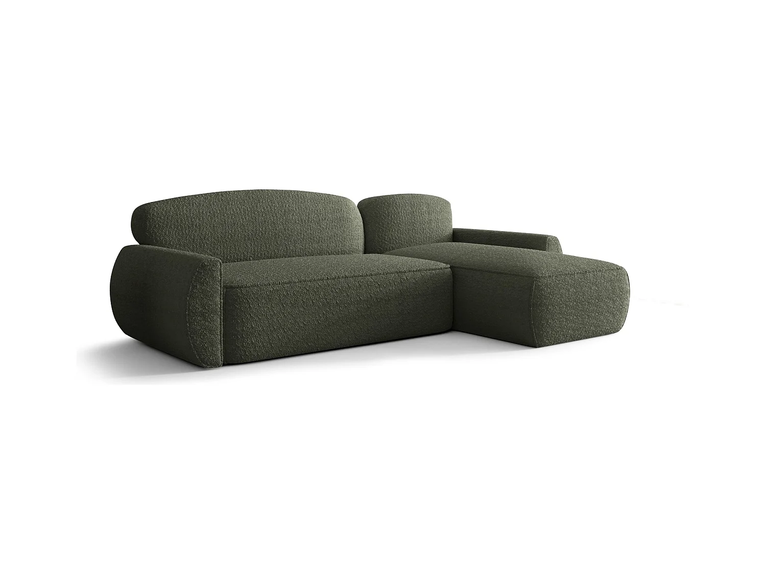 Hoekbank met slaapfunctie LUCAS Quelle 37 donkergroen rechts L-vormige bank met opbergruimte woonkamerbank, slaapbank, bank met opbergruimte