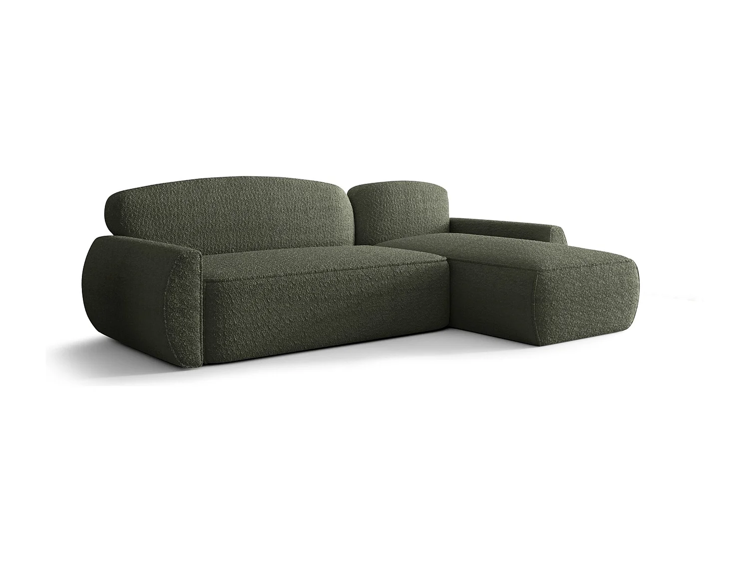 ECKSOFA mit Schlaffunktion LUCAS Quelle 37 Dunkelgrün Rechts L-Form Sofa mit Stauraum Bettkasten Wohnzimmersofa Couch Sofa Bettsofa Bettkasten Bettcouch