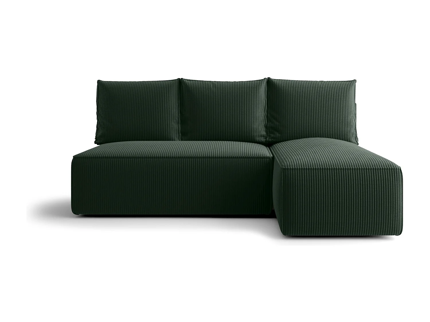 ECKSOFA mit Schlaffunktion SAVIO MINI Poso 14 Dunkelgrün Rechts L-Form Sofa mit Stauraum Bettkasten Wohnzimmersofa Couch Sofa Bettsofa Bettkasten Bettcouch