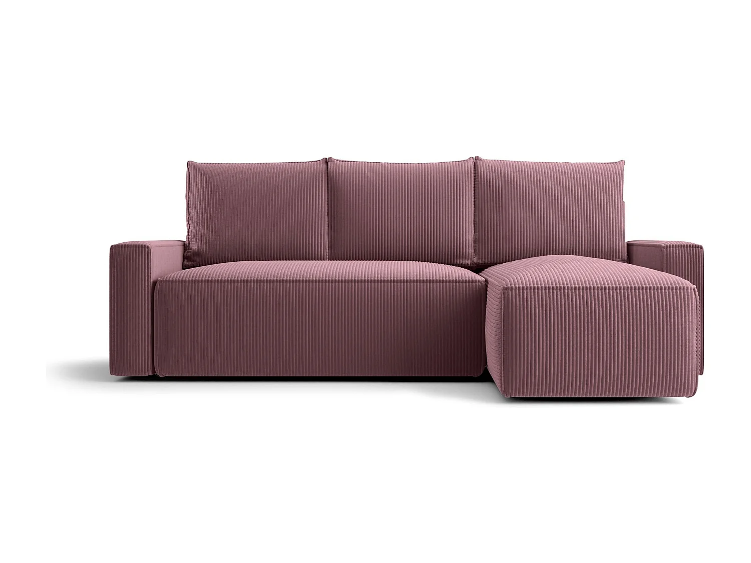 ECKSOFA mit Schlaffunktion SAVIO Poso 130 Violett Rechts L-Form Sofa mit Stauraum Bettkasten Wohnzimmersofa Couch Sofa Bettsofa Bettkasten Bettcouch