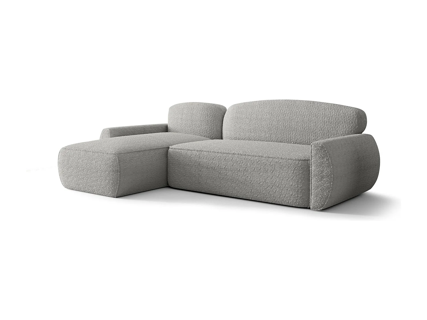 ECKSOFA mit Schlaffunktion LUCAS Quelle 83 Grau Links L-Form Sofa mit Stauraum Bettkasten Wohnzimmersofa Couch Sofa Bettsofa Bettkasten Bettcouch