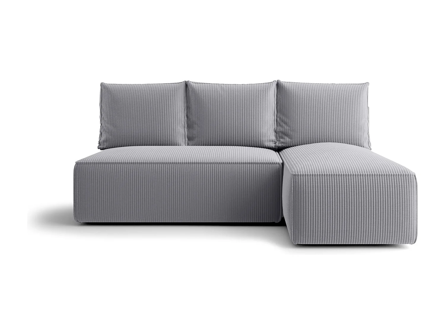 ECKSOFA mit Schlaffunktion SAVIO MINI Poso 55 Grau Rechts L-Form Sofa mit Stauraum Bettkasten Wohnzimmersofa Couch Sofa Bettsofa Bettkasten Bettcouch