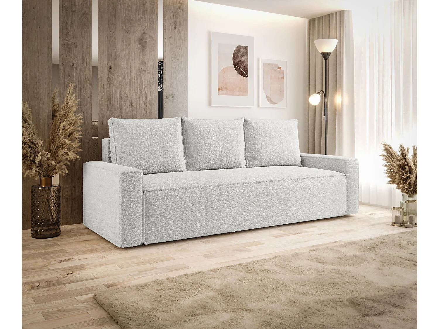 SOFA SAVIO Quelle 01 Weiß mit Stauraum Bettkasten Wohnzimmersofa Couch Sofa Bettsofa Bettkasten Bettcouch