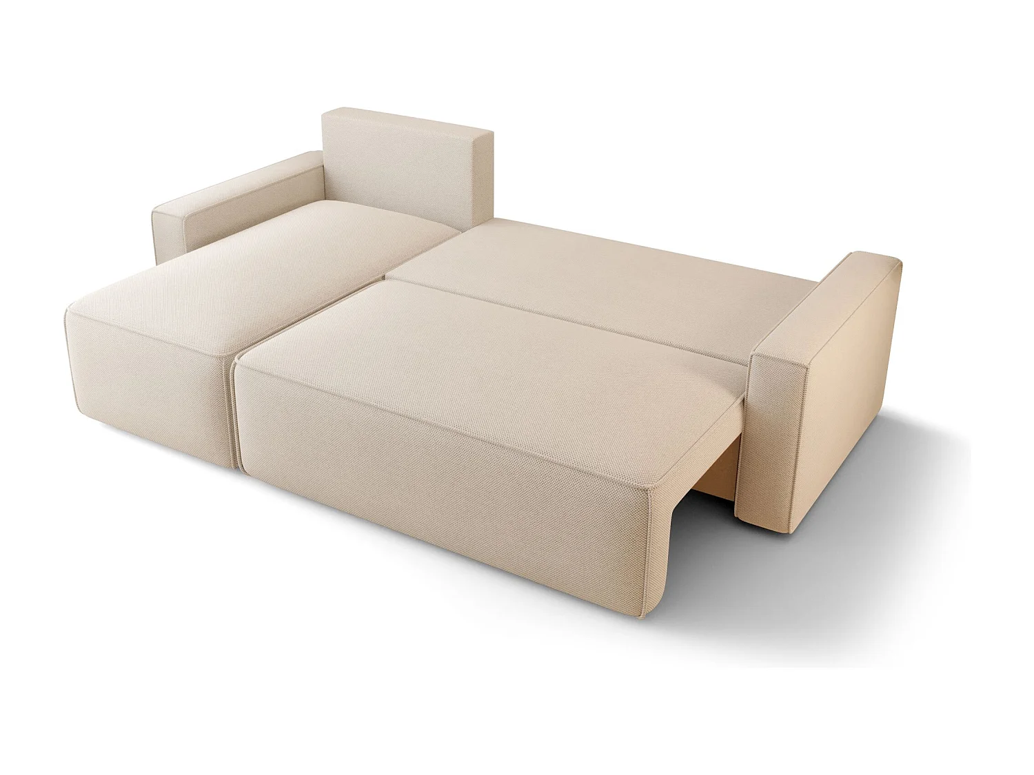 ECKSOFA mit Schlaffunktion SAVIO Curio 15 Beige Links L-Form Sofa mit Stauraum Bettkasten Wohnzimmersofa Couch Sofa Bettsofa Bettkasten Bettcouch