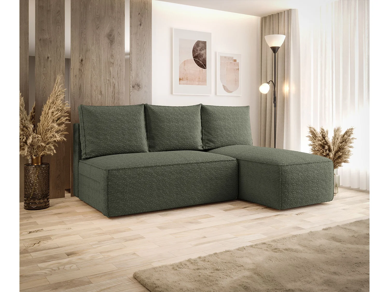 Narożnik z funkcją spania SAVIO MINI Quelle 37 prawy sofa w kształcie L z pojemnikiem na pościel sofa do salonu, sofa rozkładana, sofa z pojemnikiem
