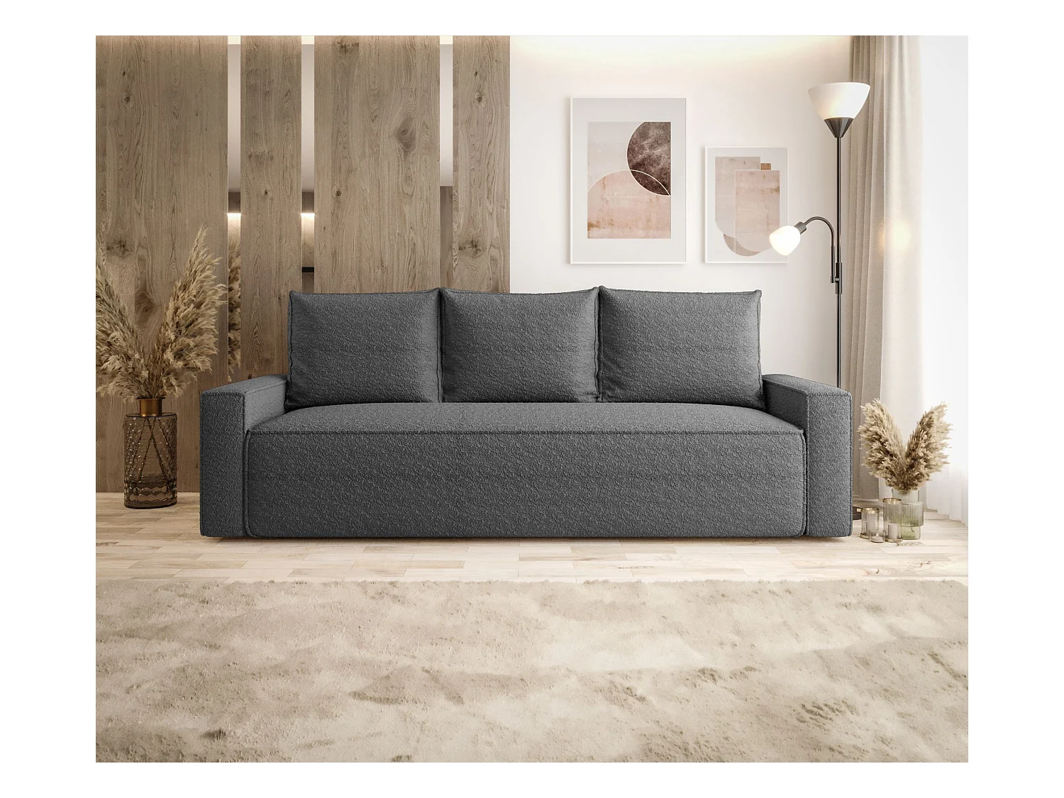 SOFA SAVIO Quelle 92 Dunkelgrau mit Stauraum Bettkasten Wohnzimmersofa Couch Sofa Bettsofa Bettkasten Bettcouch
