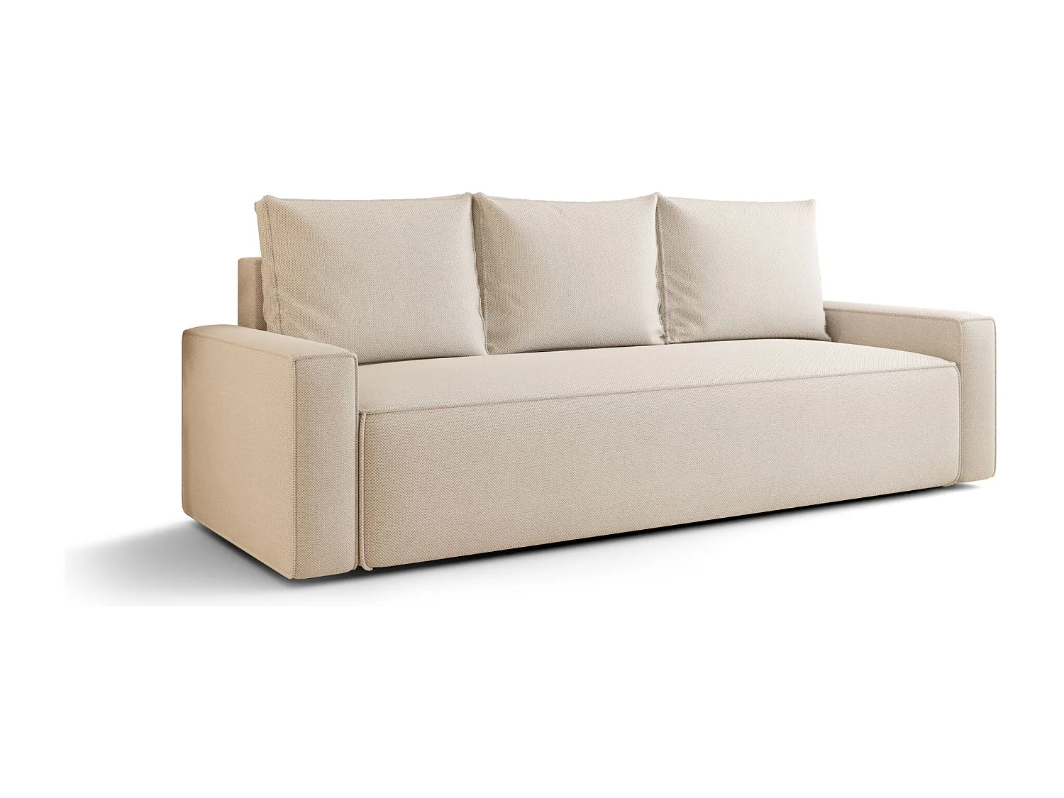 SOFA SAVIO Curio 09 Ecru mit Stauraum Bettkasten Wohnzimmersofa Couch Sofa Bettsofa Bettkasten Bettcouch