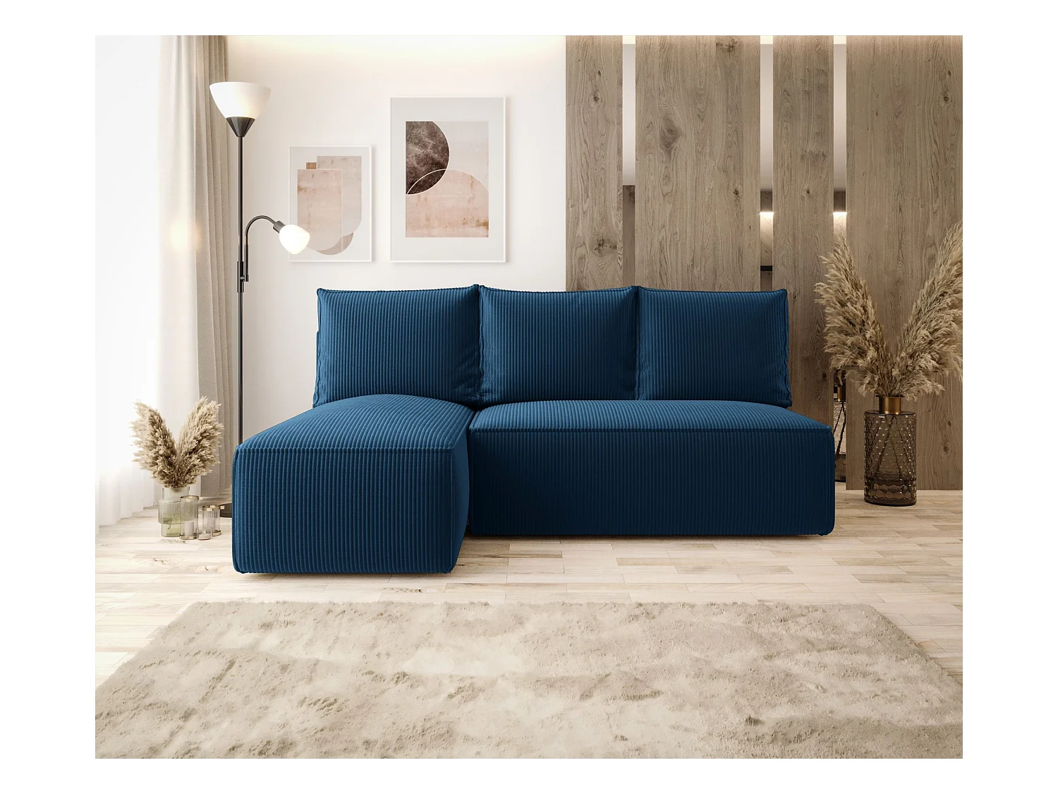 ECKSOFA mit Schlaffunktion SAVIO MINI Poso 05 DunkelblauLinks L-Form Sofa mit Stauraum Bettkasten Wohnzimmersofa Couch Sofa Bettsofa Bettkasten Bettcouch