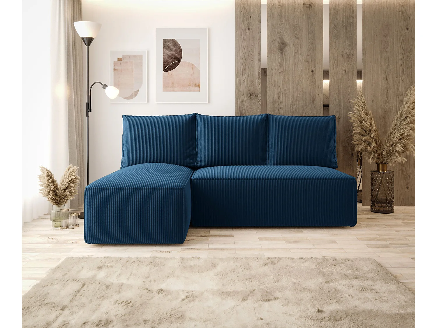 ECKSOFA mit Schlaffunktion SAVIO MINI Poso 05 DunkelblauLinks L-Form Sofa mit Stauraum Bettkasten Wohnzimmersofa Couch Sofa Bettsofa Bettkasten Bettcouch