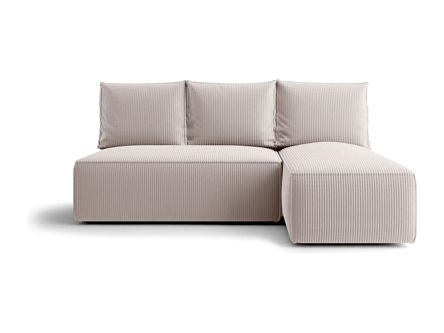 ECKSOFA mit Schlaffunktion SAVIO MINI Poso 100 Ecru Rechts L-Form Sofa mit Stauraum Bettkasten Wohnzimmersofa Couch Sofa Bettsofa Bettkasten Bettcouch